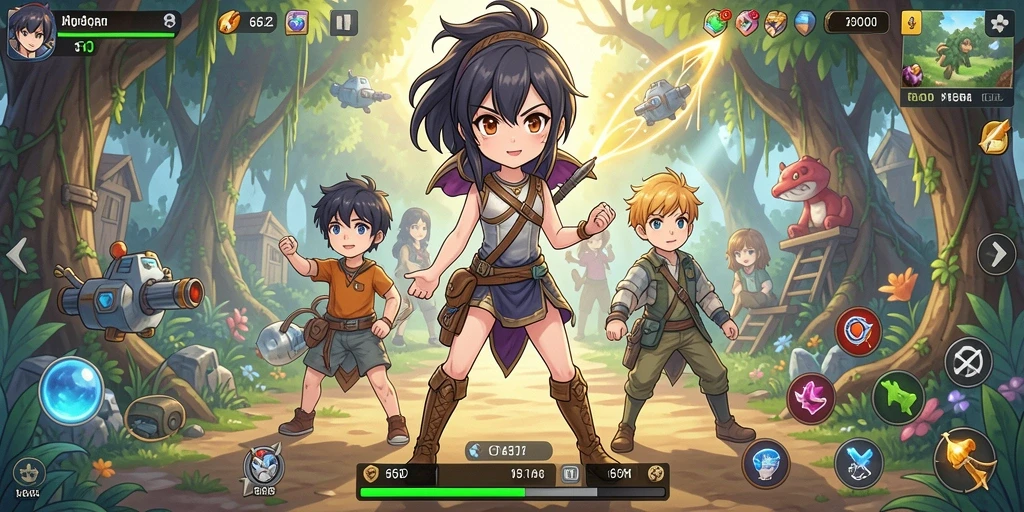 Visual gameplay yang menakjubkan dan karakter Anime yang memikat.