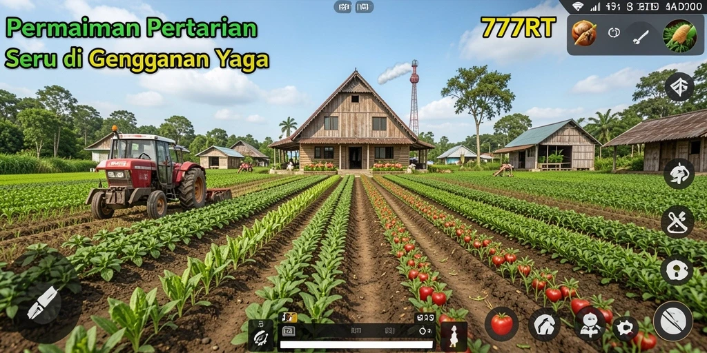 Tangkapan layar permainan 777RT dengan grafik pertanian yang memukau.