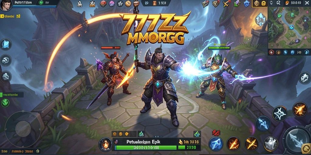 Gameplay mendebarkan di dunia MMORPG 777ZX.