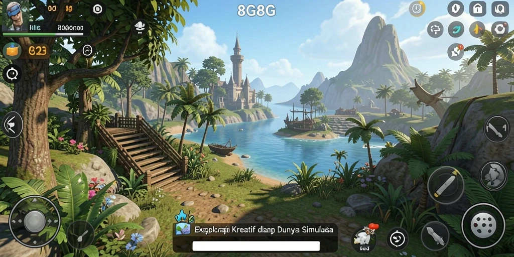 Tampilan gameplay <strong>8G8G</strong> yang menawan dan menarik untuk dijelajahi.
