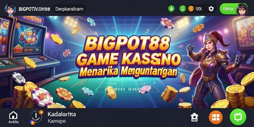 Tampilan menarik dari gameplay Kasino di BIGPOT88.