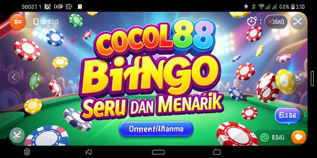 Screenshot gameplay COCOL88 yang menunjukkan suasana Bingo yang seru.