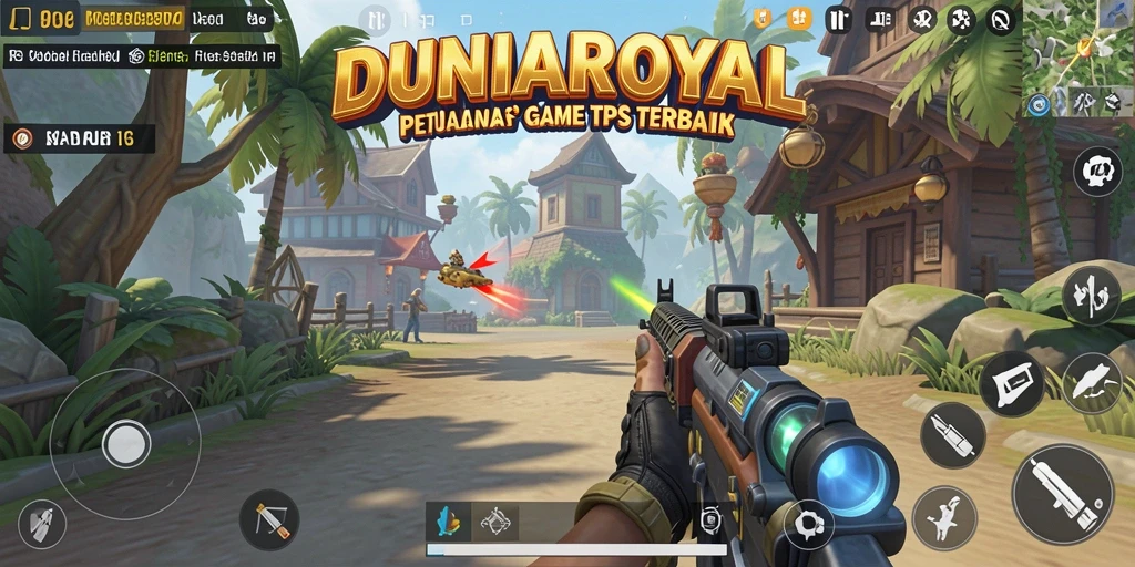 Tampilan aksi seru di gameplay DUNIAROYAL yang penuh tantangan.