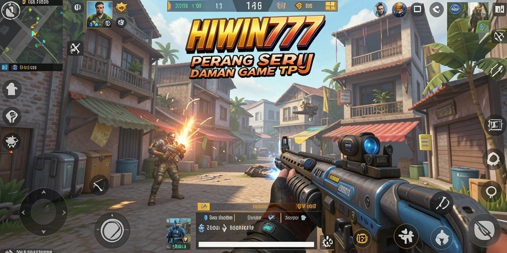Tampilan gameplay HIWIN777 yang seru dan intens di medan perang TPS.