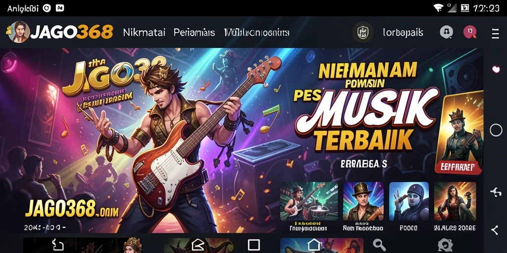 Screenshot gameplay JAGO368 yang menampilkan serunya bermain musik.