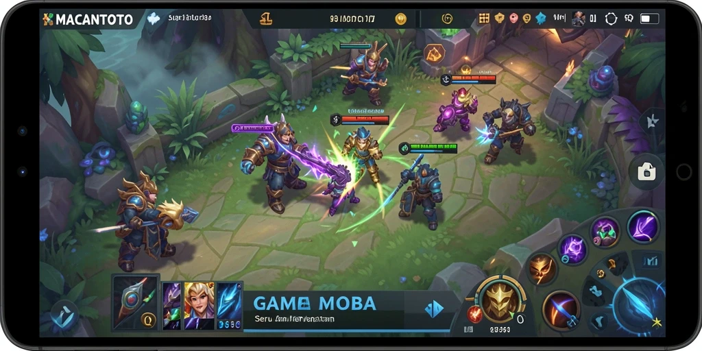 Screenshot gameplay MOBA menarik dari MACANTOTO.