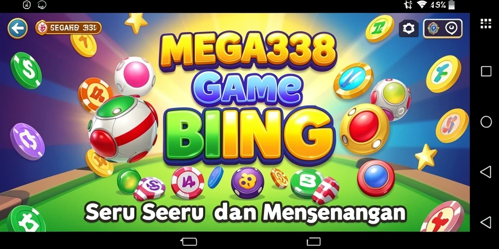 Tampilan gameplay MEGA338 dengan tampilan grafis menarik dan fitur interaktif.