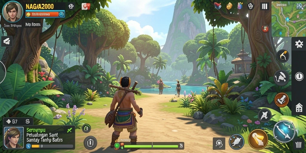 Gameplay NAGA2000 yang mengasyikkan dan penuh warna.