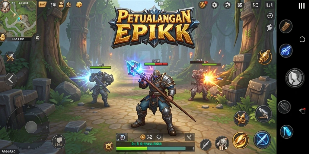 Tangkapan layar S80 menunjukkan aksi pertarungan RPG yang mendebarkan.
