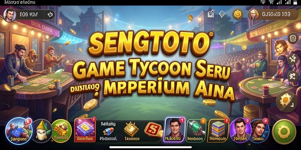 Tampilan gameplay seru SENGTOTO sebagai game Tycoon.