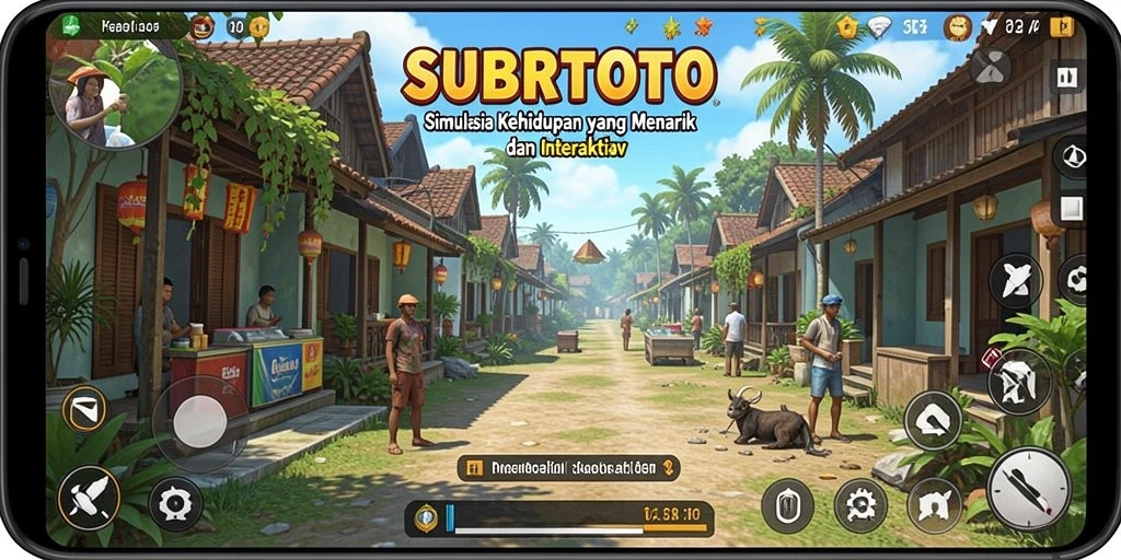 Screenshot menunjukkan gameplay SUBURTOTO dengan elemen interaktif yang menarik.