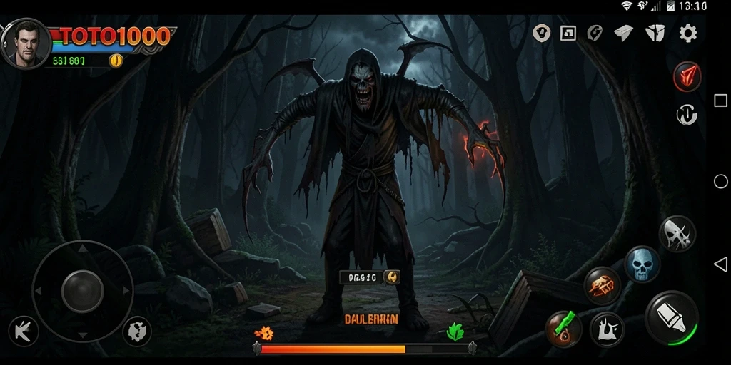 Gameplay menakutkan di dalam kegelapan dengan momen mendebarkan.