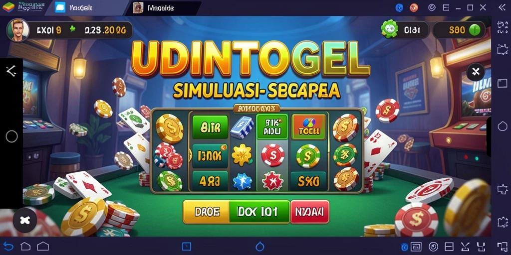 Tampilan gameplay UDINTOGEL dengan pengalaman simulasi yang realistik.
